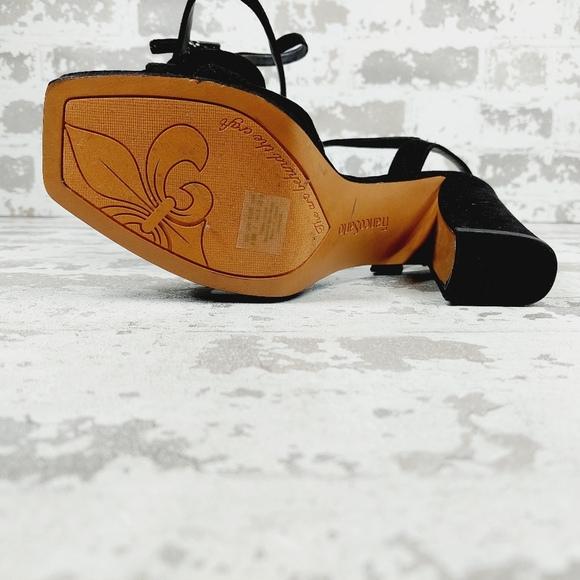 NEW Franco Sarto Womens Damalis Faux Leather Open Toe Heels Shoes C177 - Picture 9 of 13